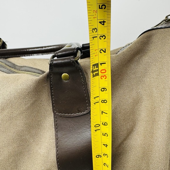 Tellus Weekender‎ Duffle And Gym Bag Sports Olive Brown Shoulder Strap - Picture 8 of 12